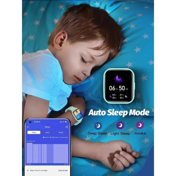 Butele Kids Smart Watch Smart Watch for  Kids Game Smart Watch Gifts- Green - Picture 8 of 16